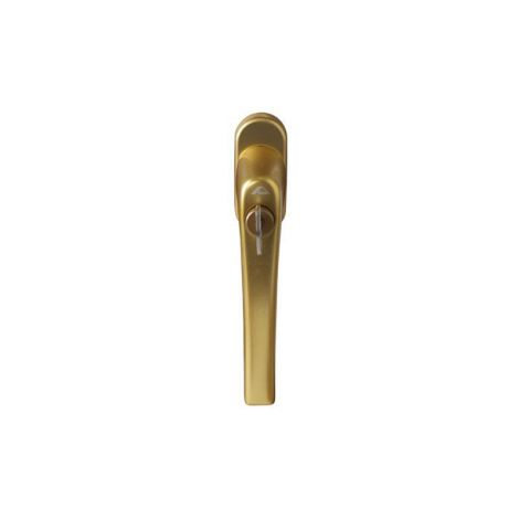 Фото Ручка оконная с замком Rotoline R 03.1 45мм, золото матовое без логотипа Ручки для окон 4