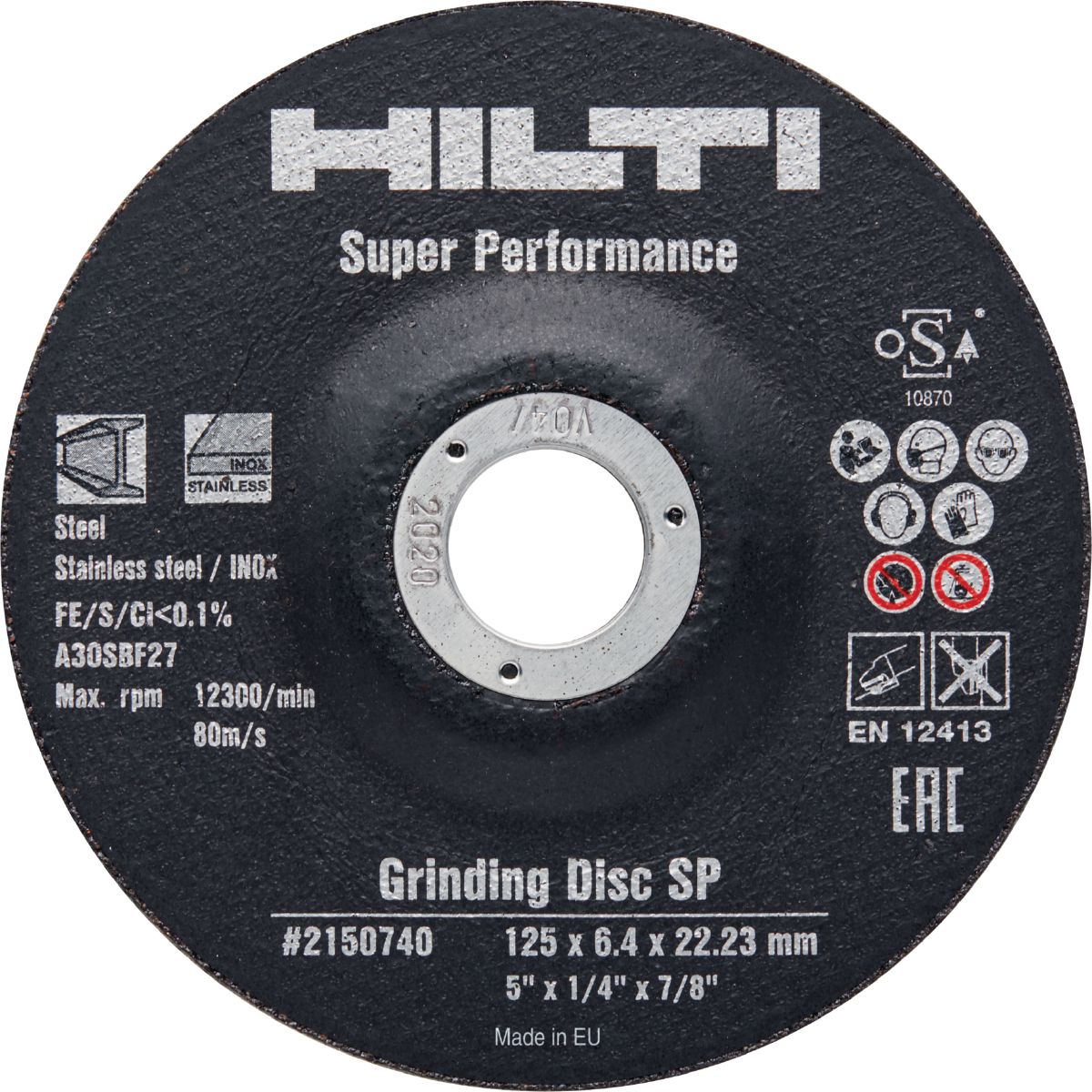 Шлиф диск AG-D SP 150x6.4 (MP350)