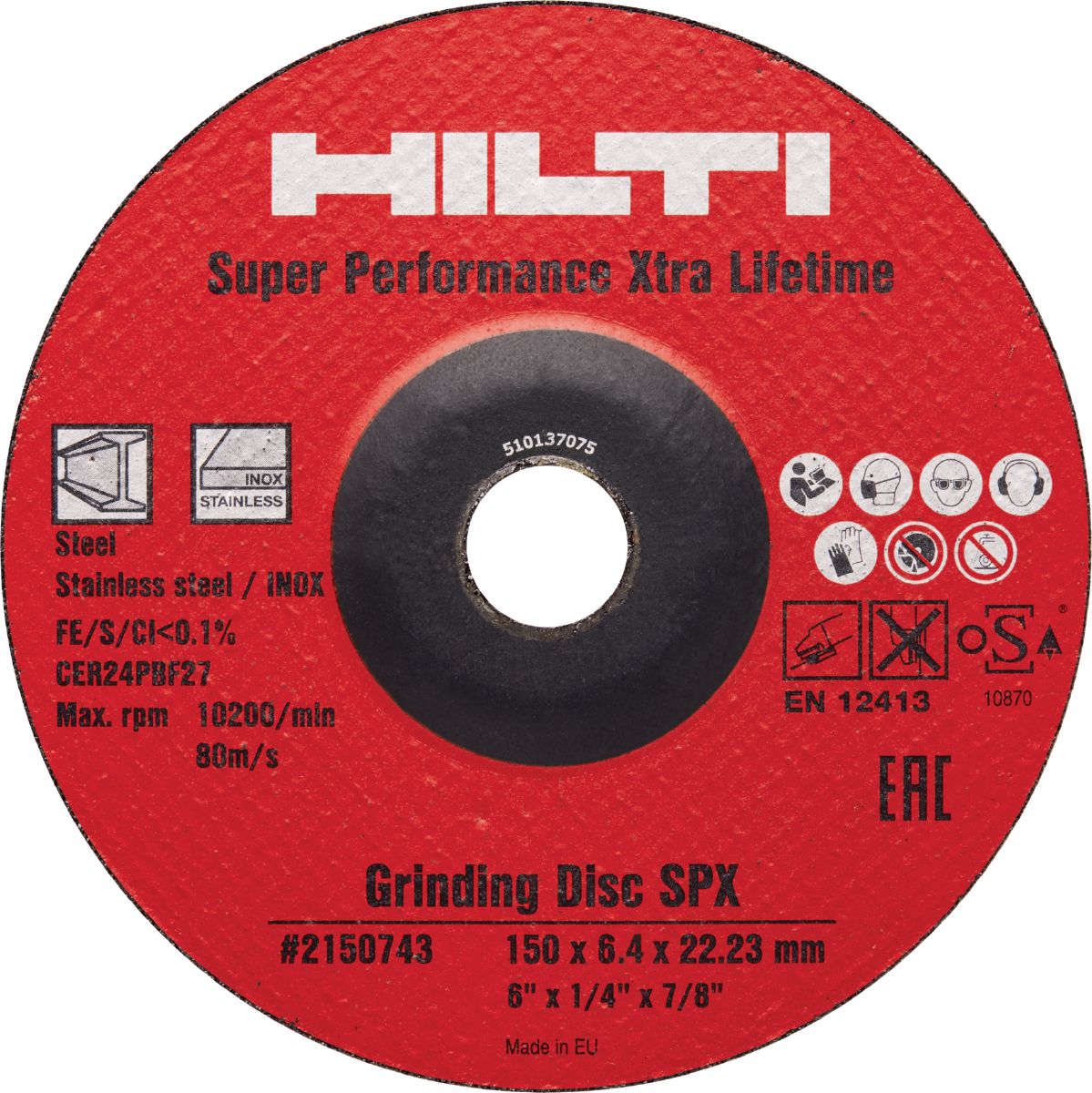 Шлифовальный круг AG-D SPX 125x6.4