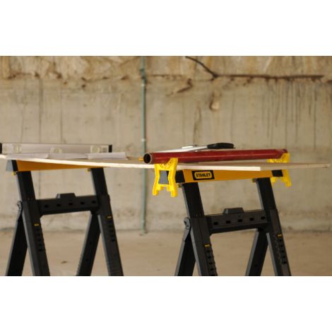 Фото Козлы строительные складные 2-Way Adjustable Sawhorse Twin Pack STST1-70559 Оборудование и инструменты 4
