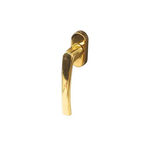 Фото Ручка для окон латунь полированная Rotoline R 03.2 45ммохра золото без логотипа Roto Ручки для окон 4
