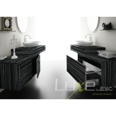 Фото Плита МДФ LUXE луч черный (Laser Negro) глянец, 1220*10*2750 мм МДФ панели ALVIC для мебельных фасадов 2
