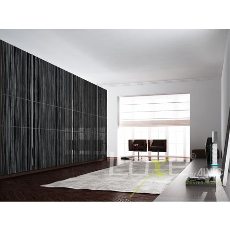Фото Плита МДФ LUXE луч черный (Laser Negro) глянец, 1220*10*2750 мм МДФ панели ALVIC для мебельных фасадов 5