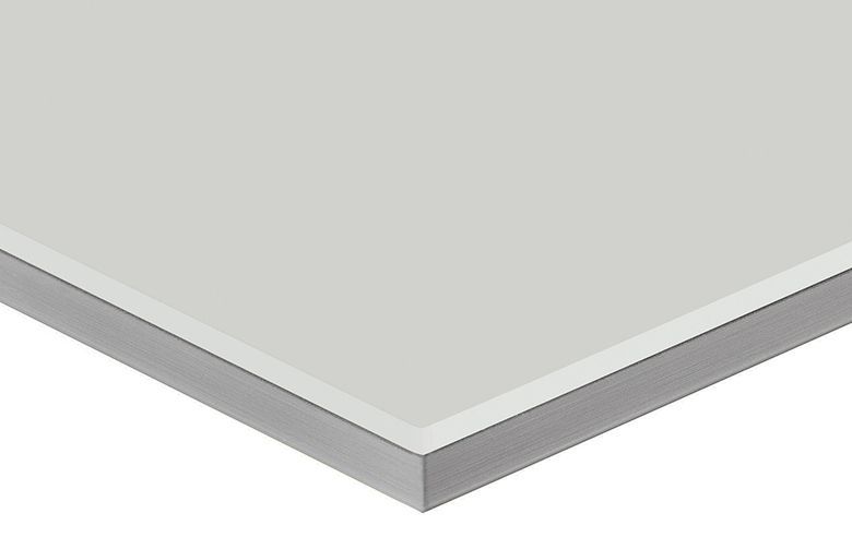 Фото МДФ плита Alvic LUXE Gris 3/Gris Nube высокий глянец 1220х18х2750 мм, Т2 МДФ панели ALVIC для мебельных фасадов 