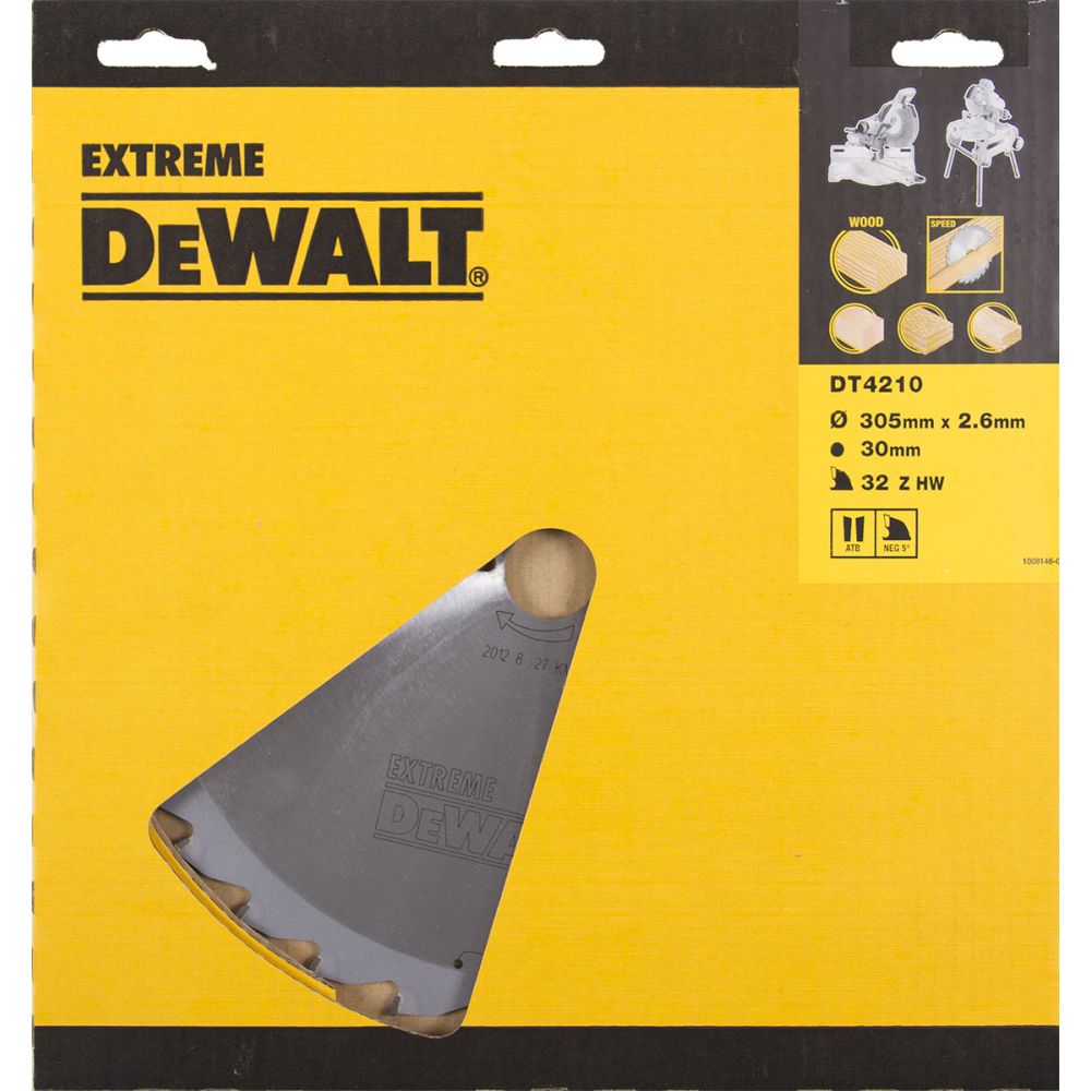 Пильный диск DEWALT EXTREME DT4210, по дереву 305/30, 1.8/2.6, 32 WZ -5°