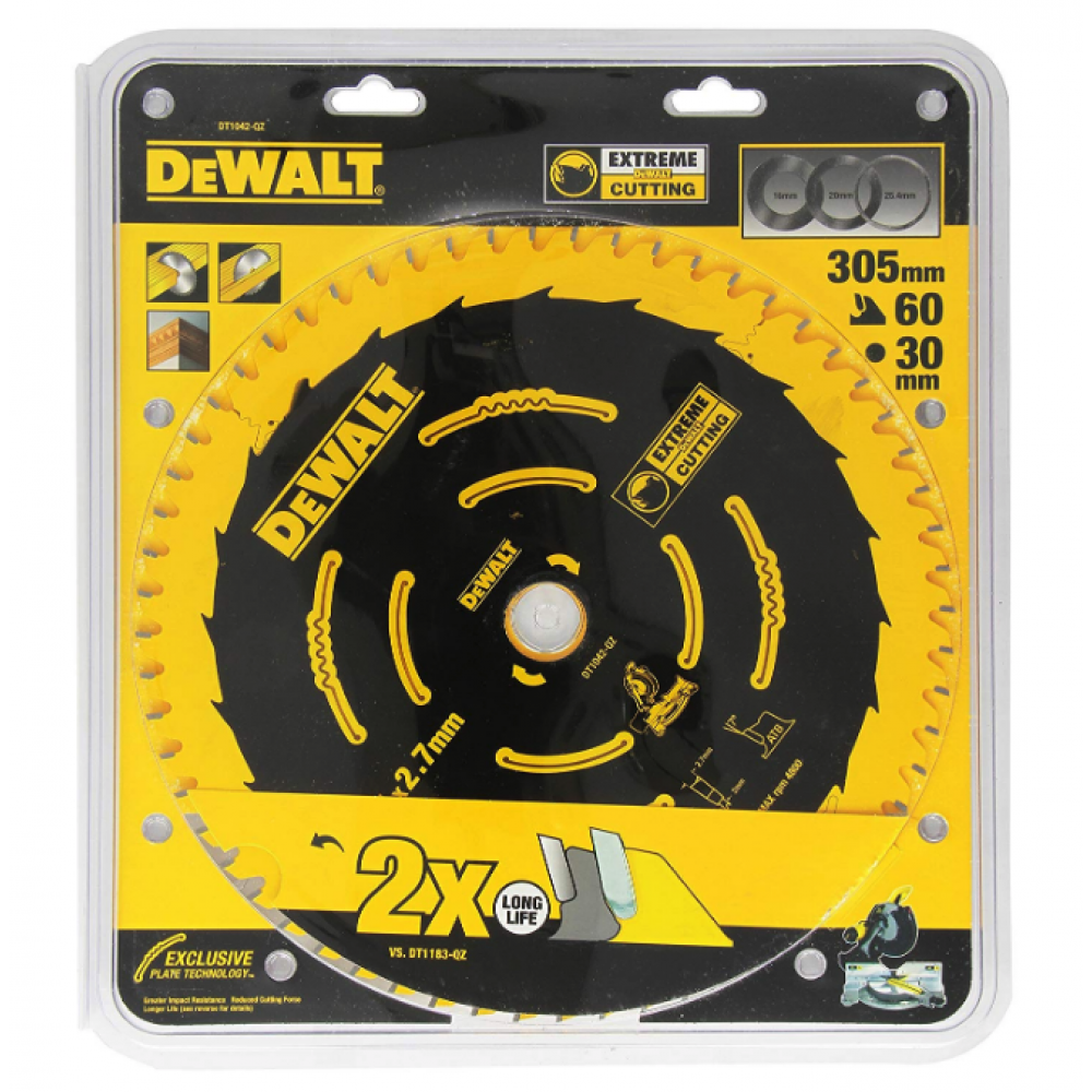 Пильный диск EXTR 305/30 2/2.75 60 ATB7° DEWALT DT1042-QZ