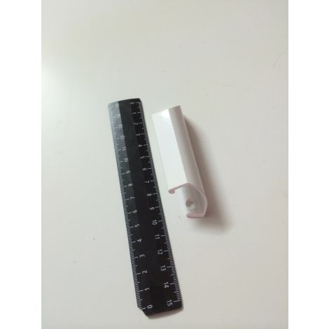 Фото Ручка алюминиевая для дверной москитной сетки МС, белая Комплектующие для москитных сеток 2