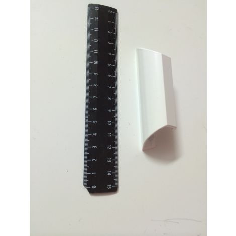 Фото Ручка алюминиевая для дверной москитной сетки МС, белая Комплектующие для москитных сеток 4