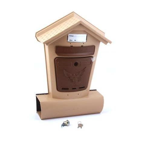 Фото Ящик почтовый ЭЛИТ  бежевый с коричневым Почтовые ящики 1