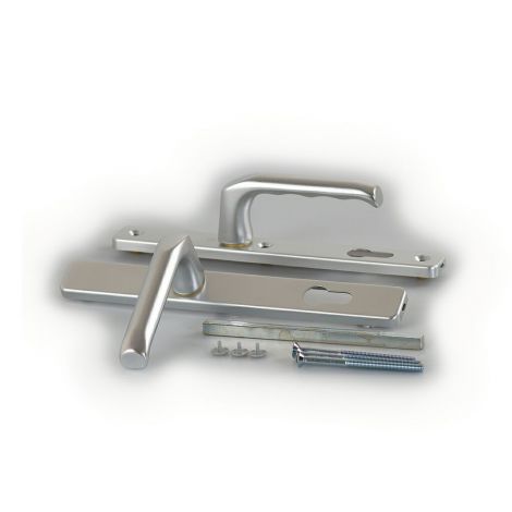 Фото Гарнитур нажимной сплошной HOPPE серебро 113/2246 TS57-62 Дверные ручки 1