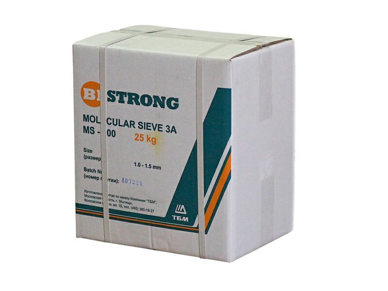 Сито молекулярное Bistrong MS-100 3A коробка 25 кг, гранулы 1.0-1.5 мм