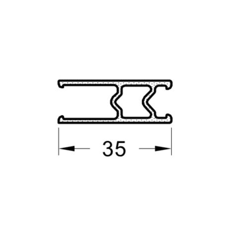 Фото Профиль ПВХ термоизолятор стойки для заполнения 20-28мм 6м Алюминиевый профиль для окон 1