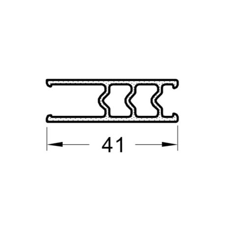 Фото Профиль ПВХ термоизолятор стойки для заполнения 26-34мм 6м Алюминиевый профиль для окон 1