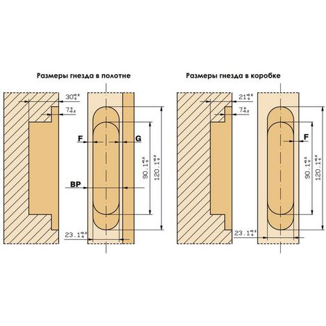 Фото Петля скрытая для деревянных дверей 3D универсальная 120x23 мм 60 кг корпус без покрытия никель матовый Петли дверные 5
