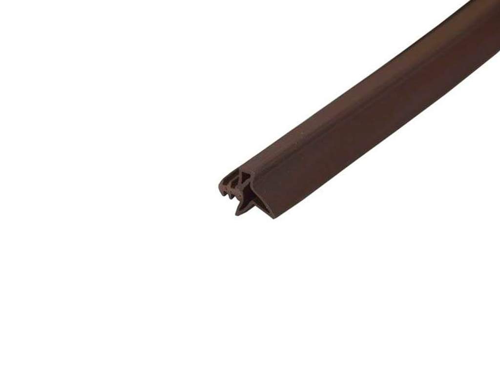 Уплотнитель контурный для межкомнатных дверей DEVENTER, ТЭП, темно-коричневый RAL 8014 S6577